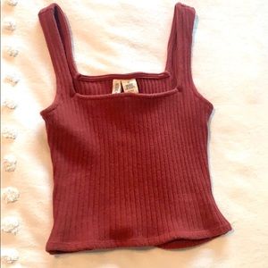Square Neck Crop Tank